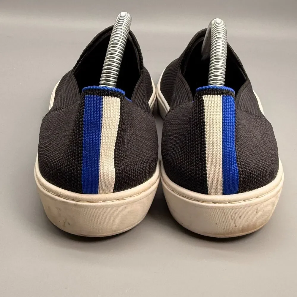 Rothy's The Original Slip on Sneakers Women's 10 Black Low Top Comfort Shoes